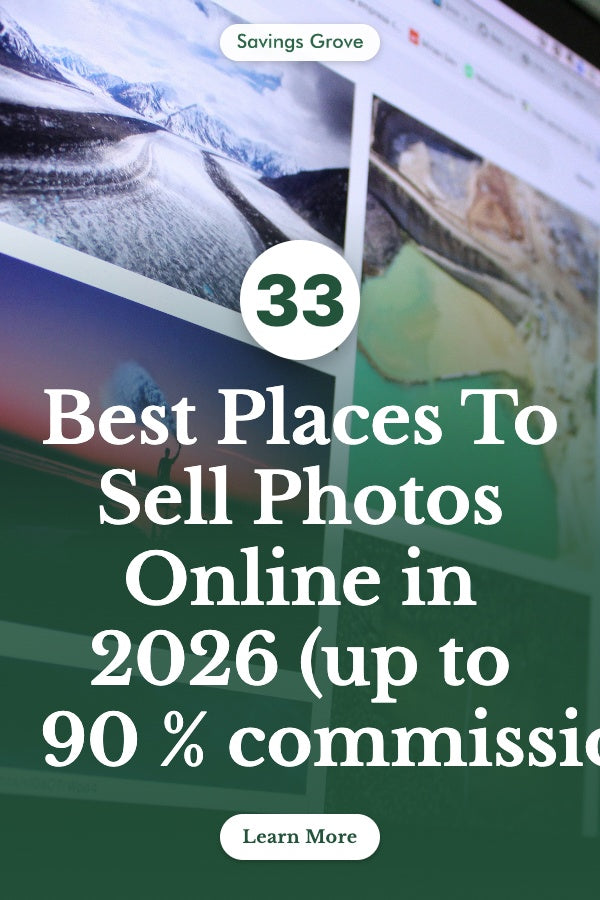 33 Best Places To Sell Photos Online in 2026 (up to 90% commission!)