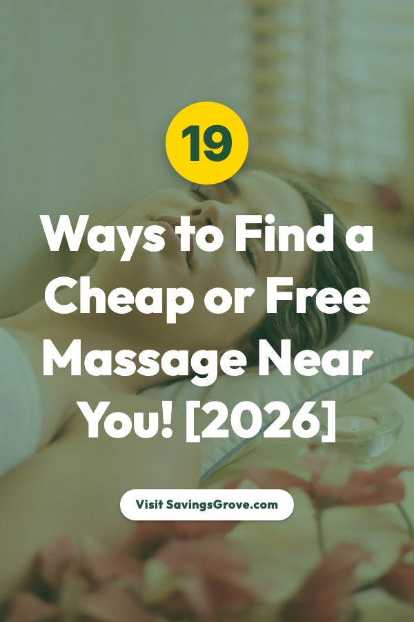 19 Ways to Find a Cheap or Free Massage Near You! [2026]