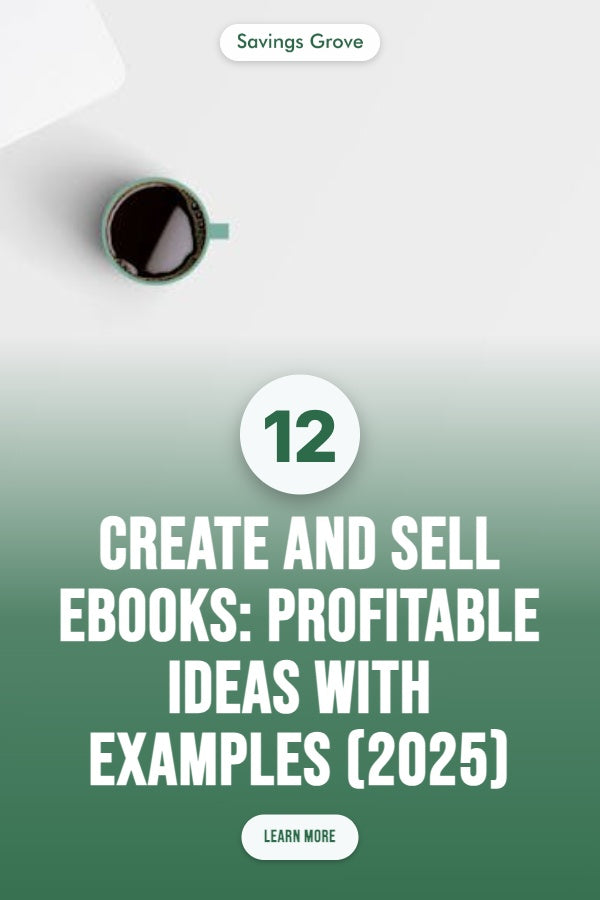 Create and Sell eBooks: 12 Profitable Ideas with Examples (2025)