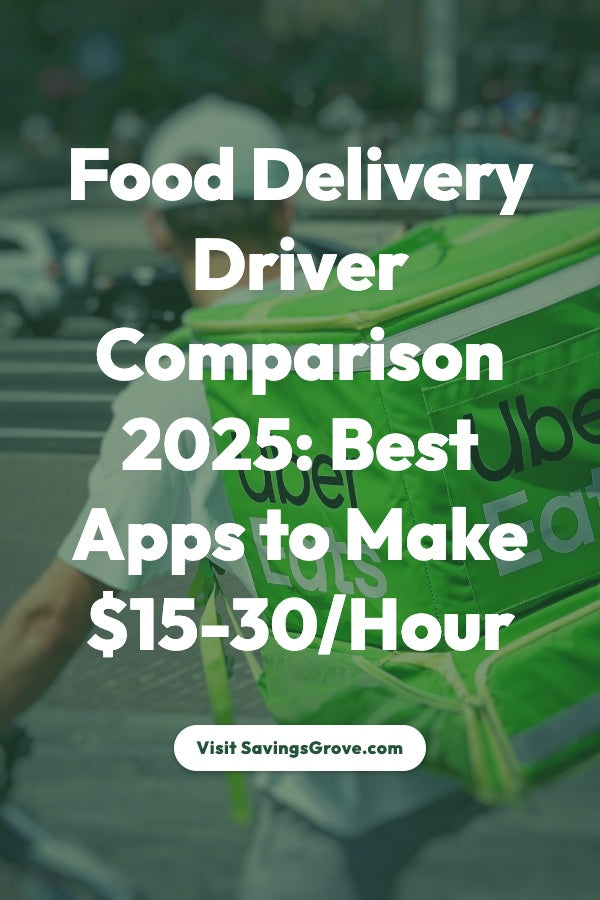 Food Delivery Driver Comparison 2025: Best Apps to Make $15-30/Hour