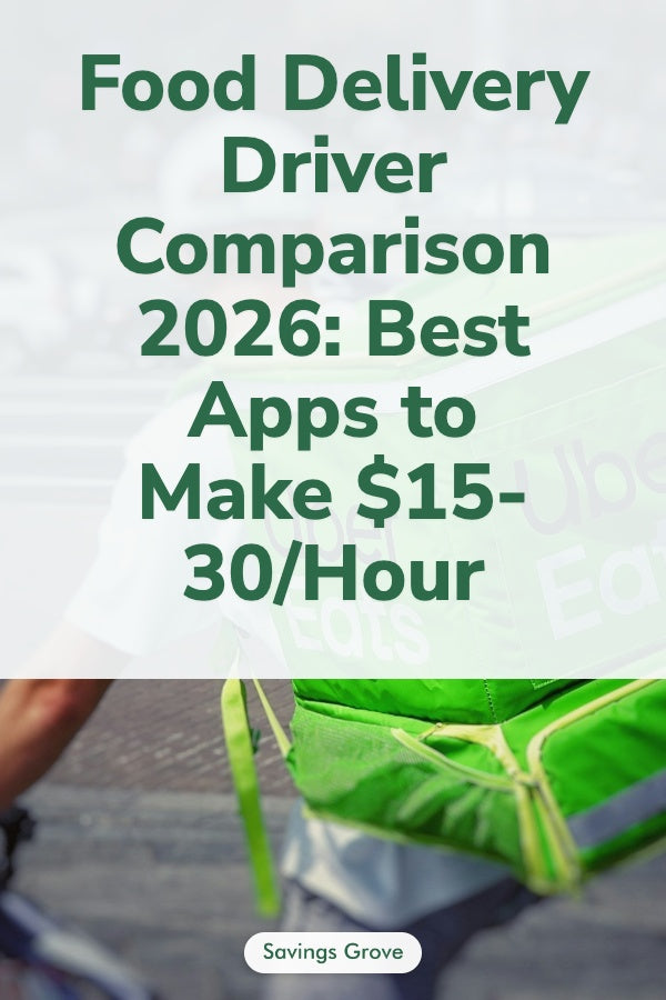 Food Delivery Driver Comparison 2026: Best Apps to Make $15-30/Hour