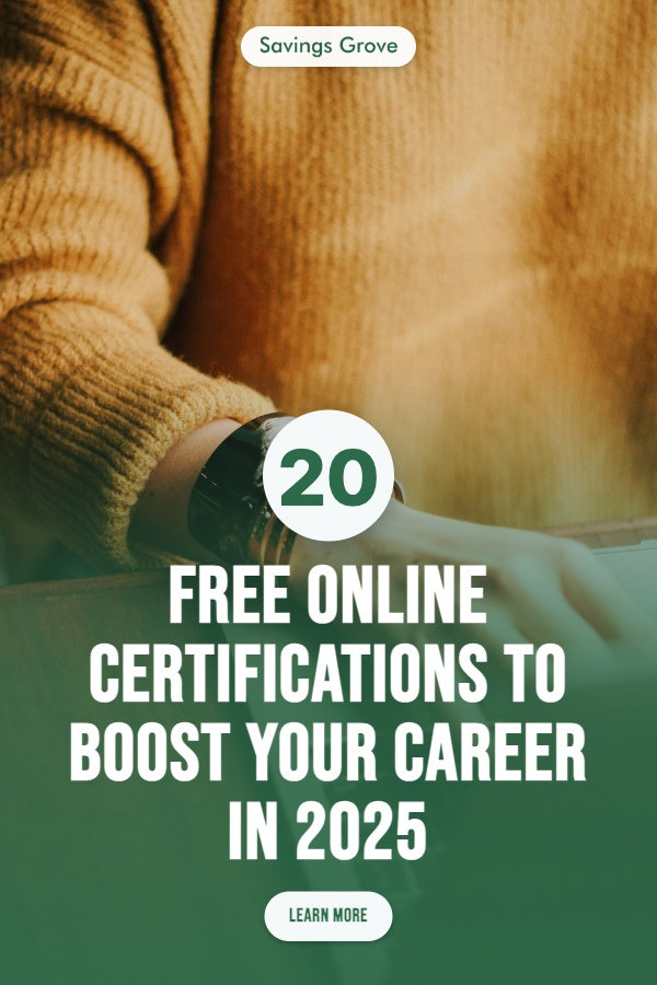 20 Free Online Certifications to Boost Your Career in 2025