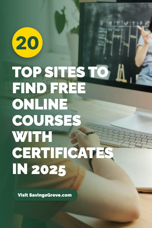Top 20 Sites to Find Free Online Courses with Certificates in 2025