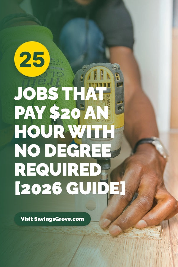 25 Jobs That Pay $20 An Hour With No Degree Required [2026 Guide]