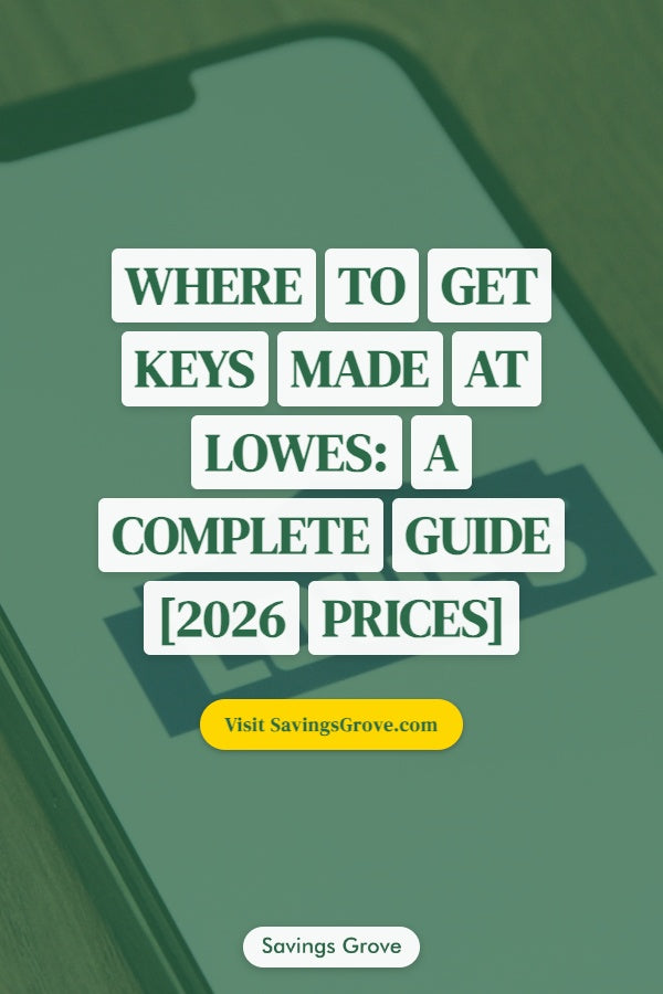 Where to Get Keys Made at Lowes: A Complete Guide [2026 Prices]