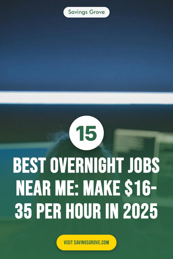 15 Best Overnight Jobs Near Me: Make $16-35 Per Hour in 2025