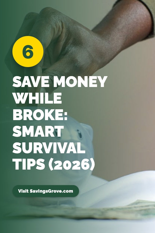Save Money While Broke: 6 Smart Survival Tips (2026)