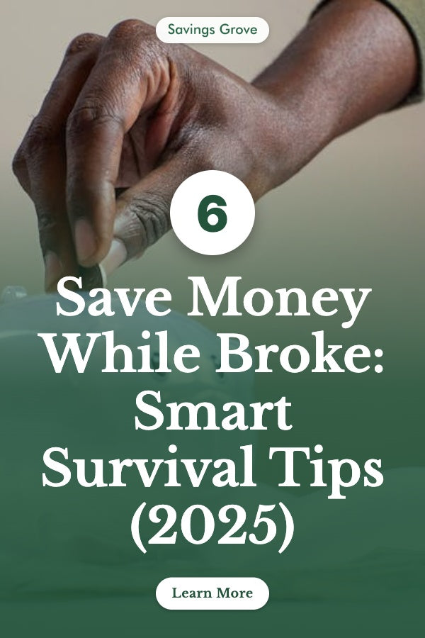 Save Money While Broke: 6 Smart Survival Tips (2025)